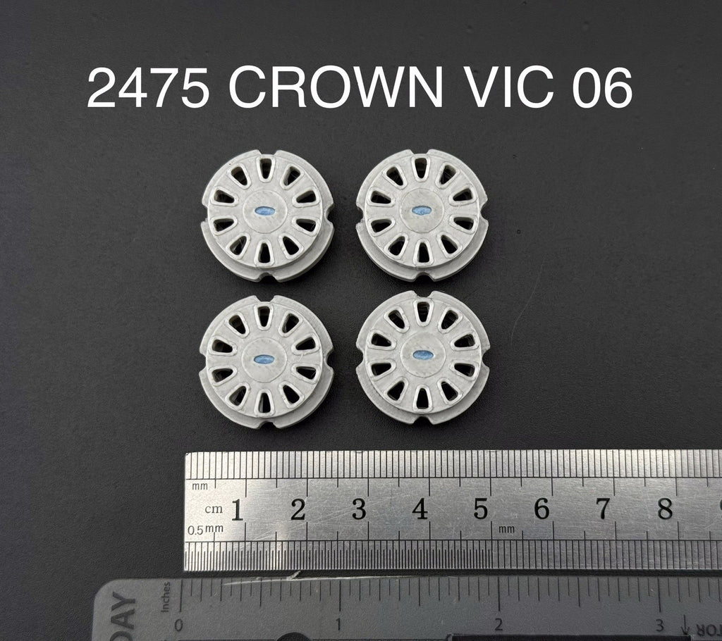 1/24 25 Scale Wheel Motormax Greenlight Crown Victoria 2006 Police Hubcap 24750