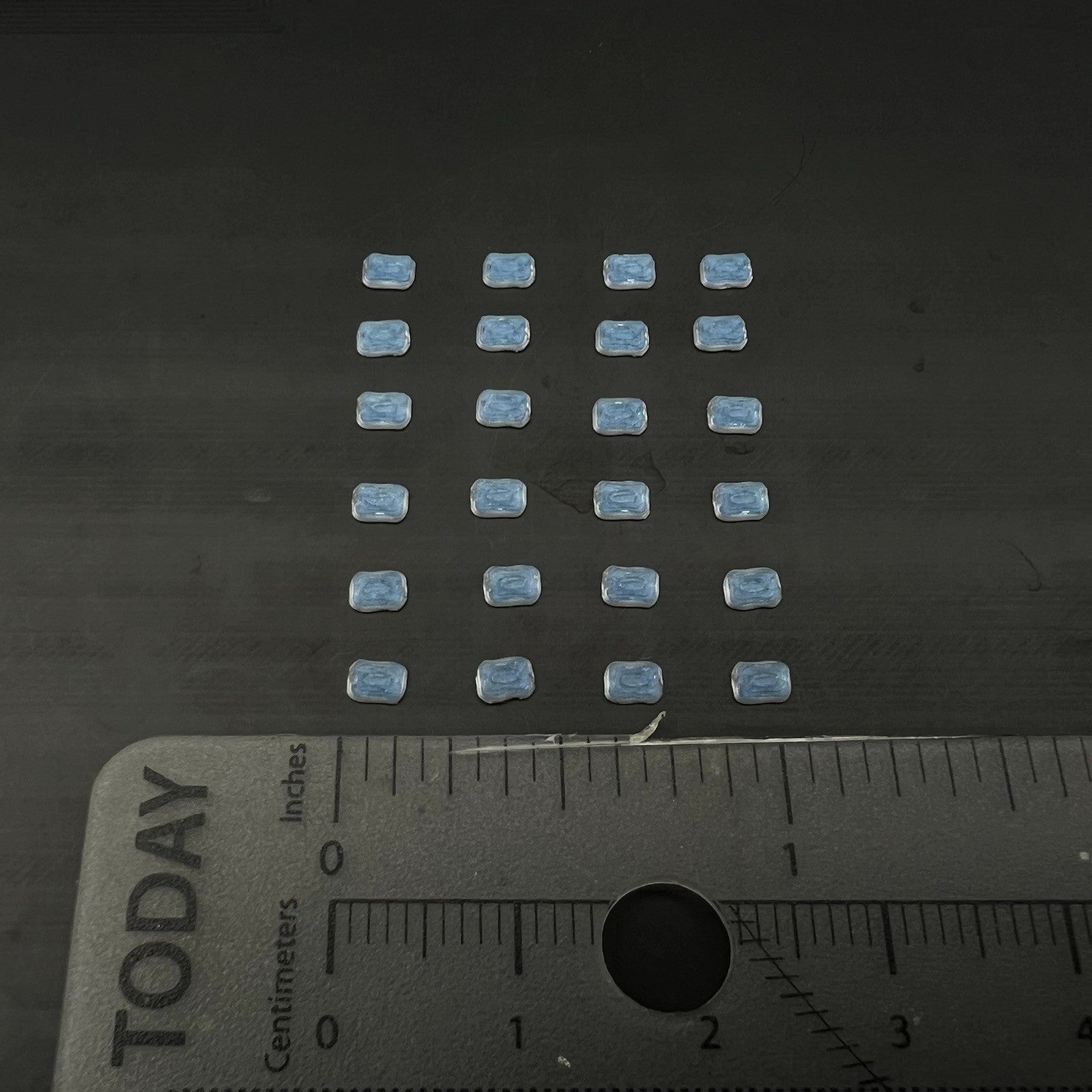 24 Pack 1/64 Whelen 900 Ambulance Blue Warning Lights EMS Police Fire3