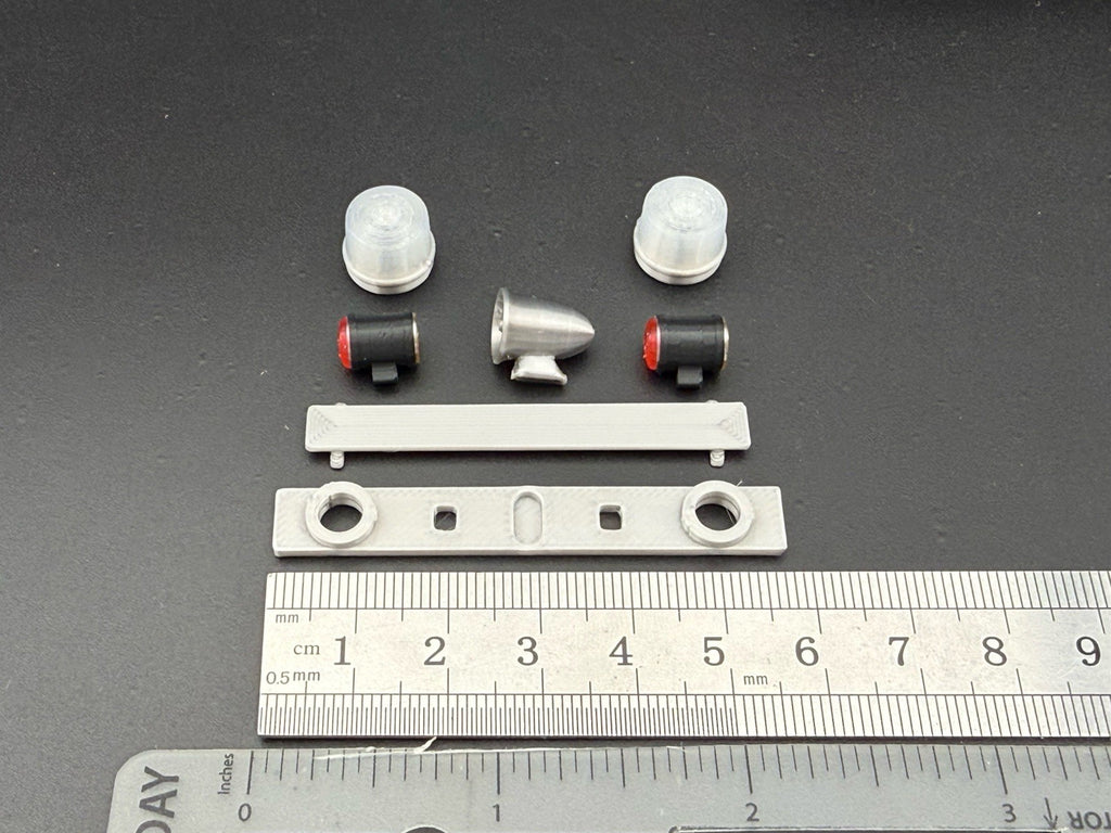 1/24 25 Scale Model Clear Mars Skybolt Beacon Lightbar Speaker Police 2433C1