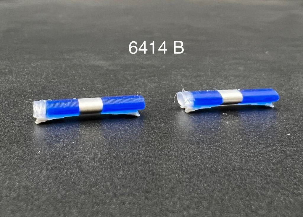 2 Pack 1/64 Blue Clear Chrome Federal Signal Aerodynic Lightbar Police Sheriff0