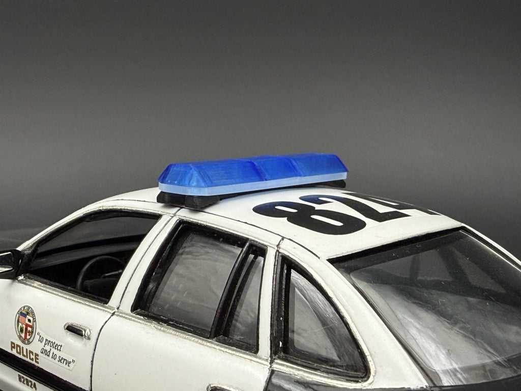 1/24 25 Scale Model Blue Code 3 Excalibur Lightbar Police10