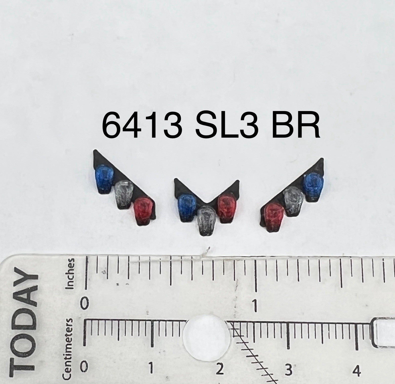 3 Pack 1/64 Blue Red Split Vector Lightbar Fire Truck Engine Police Code 30
