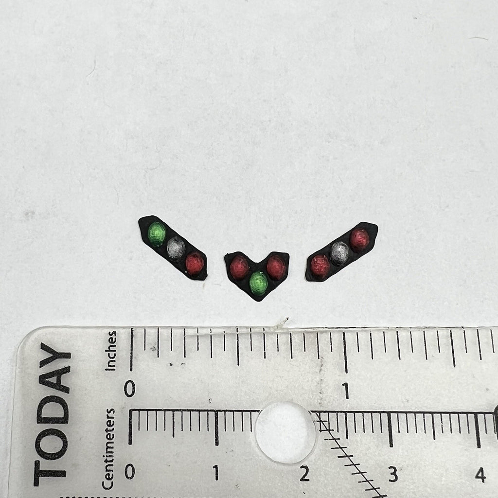 3 Pack 1/87 HO Scale Chicago Fire CFD Green Red Split Vision SLR Lightbar Truck1