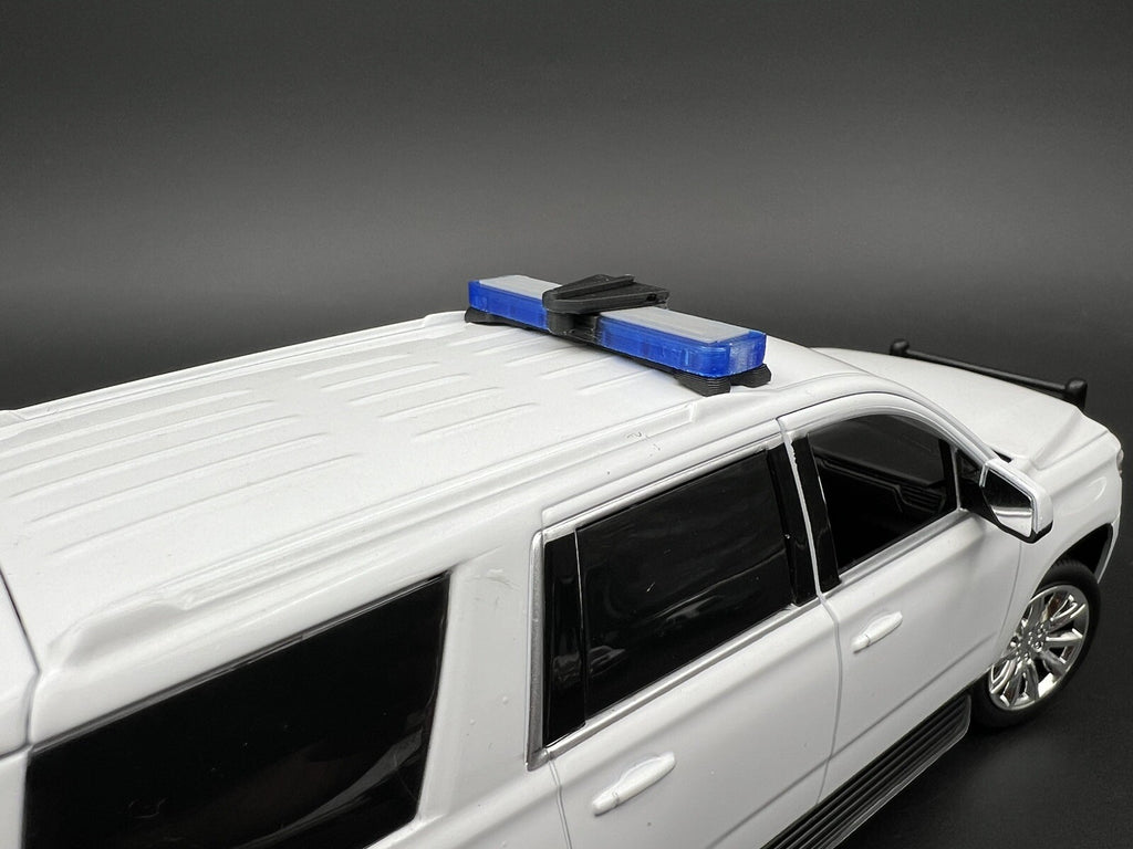 1/24 25 27 LED Ready Whelen Edge Lightbar Blue W/ Speaker State Police Sheriff4