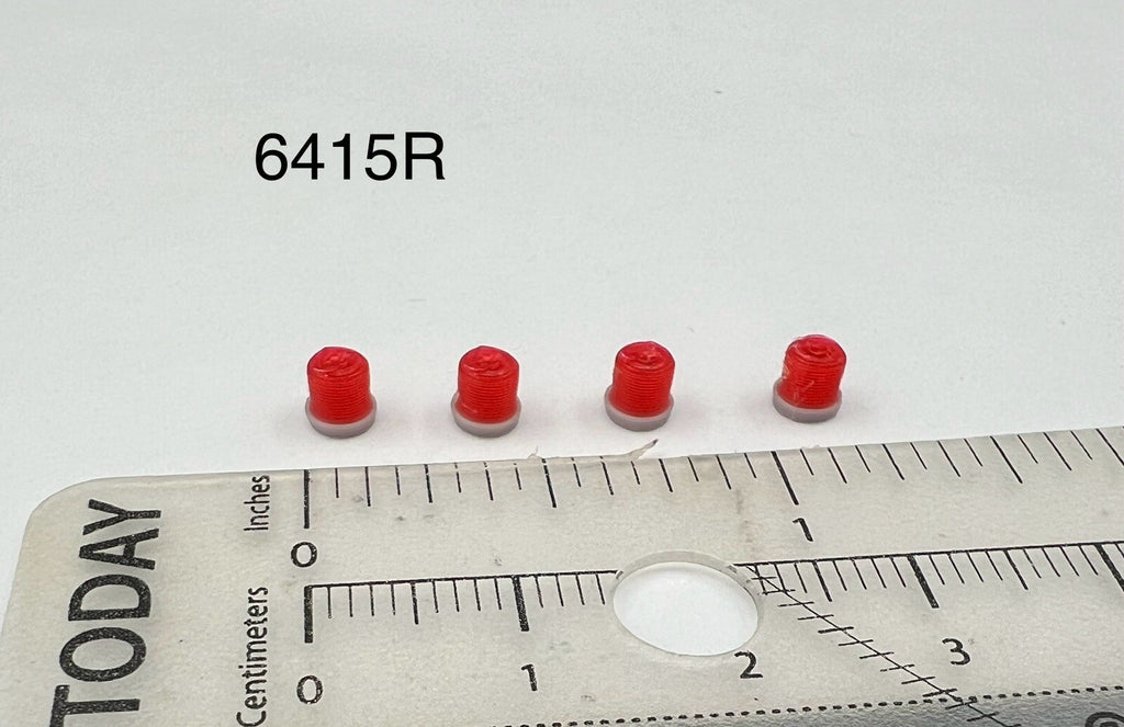 4-Pack 1/64 Scale Model Vintage Red Beacon Lightbar Michigan Police Fire 6415R0