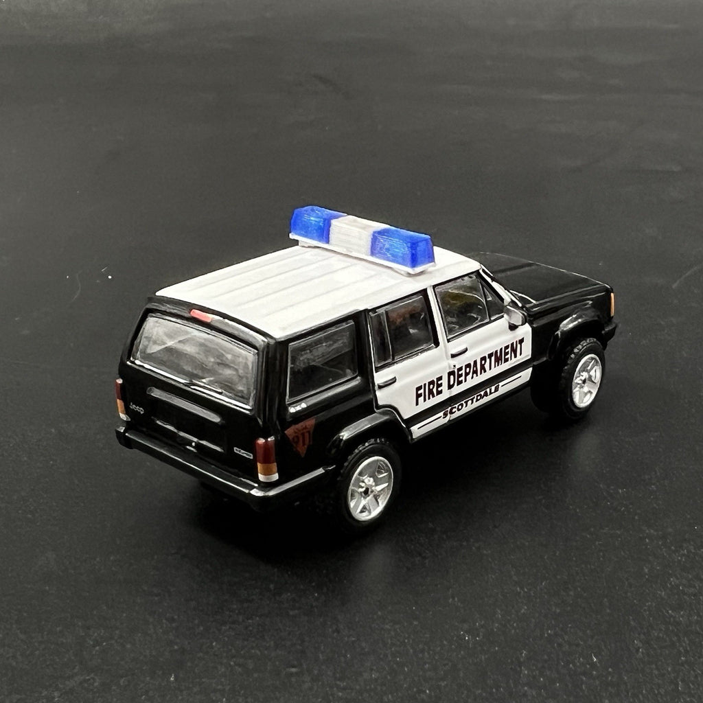 2 Pack 1/64 Blue Federal Signal Twinsonic Lightbar Greenlight Police Sheriff6