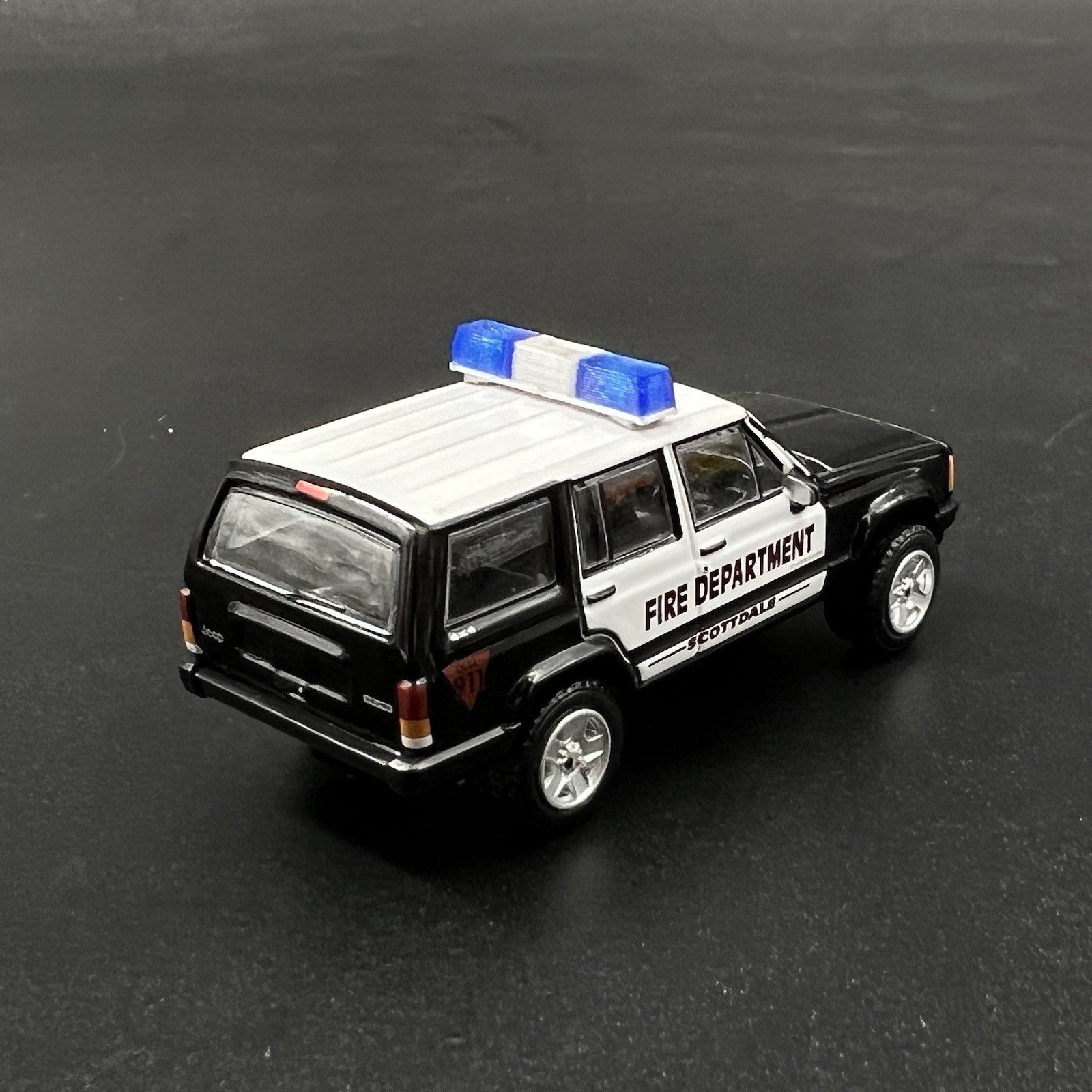 2 Pack 1/64 Blue Federal Signal Twinsonic Lightbar Greenlight Police Sheriff6