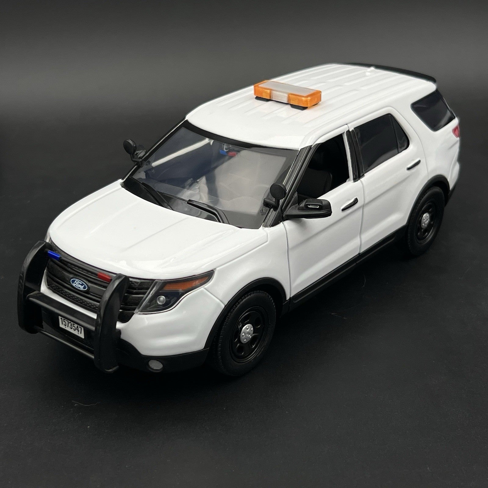 1/18 Mini Whelen Edge Lightbar Amber Clear Gray Top Cover3