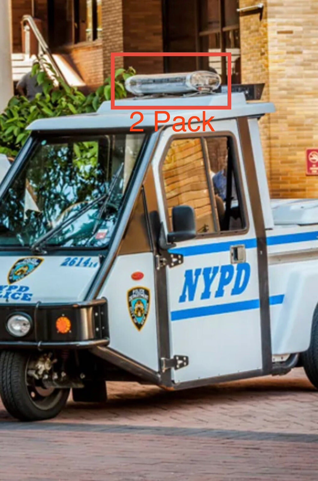 2 Pack 1/24 25 Mini Jetsolaris Lightbar For NYPD Scooter New York Police Sheriff10