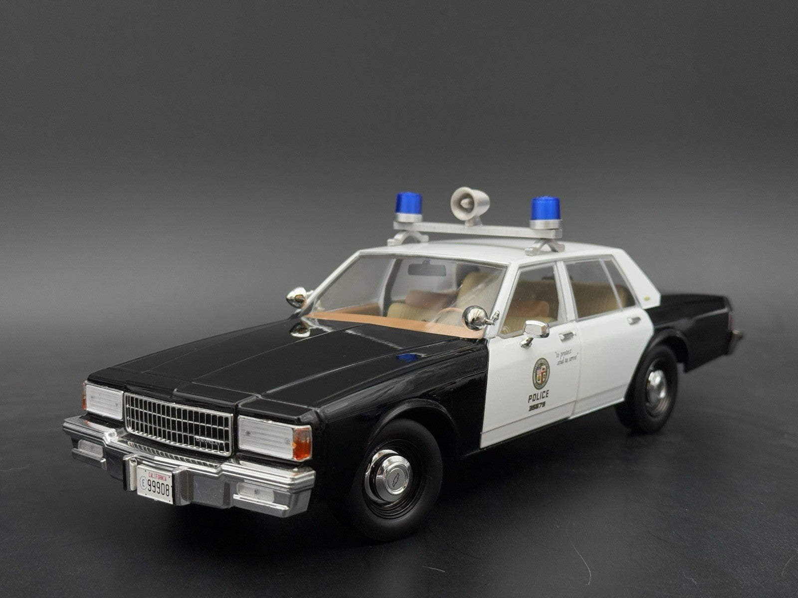1/18 LED Ready Federal Blue Twin Beacon Ray Speaker Police Lightbar Visibar2