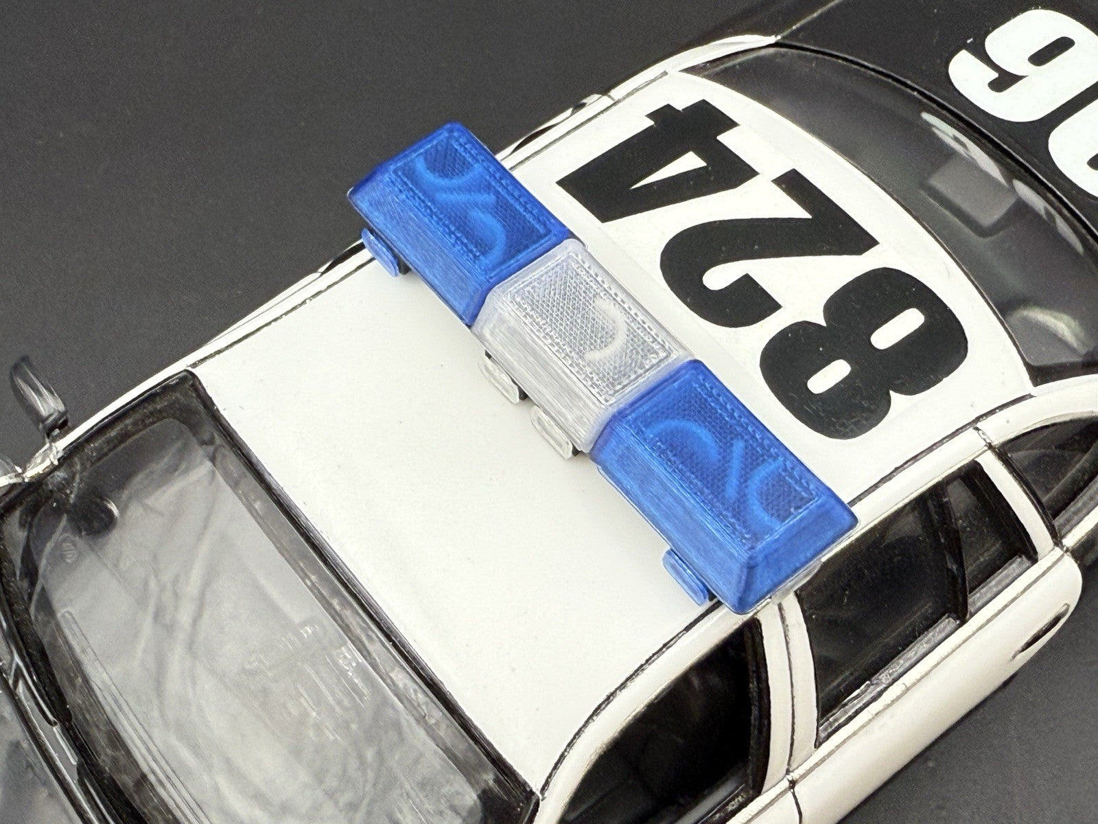 1/24 25 Scale Blue Clear Streethawk Lightbar Police 24642