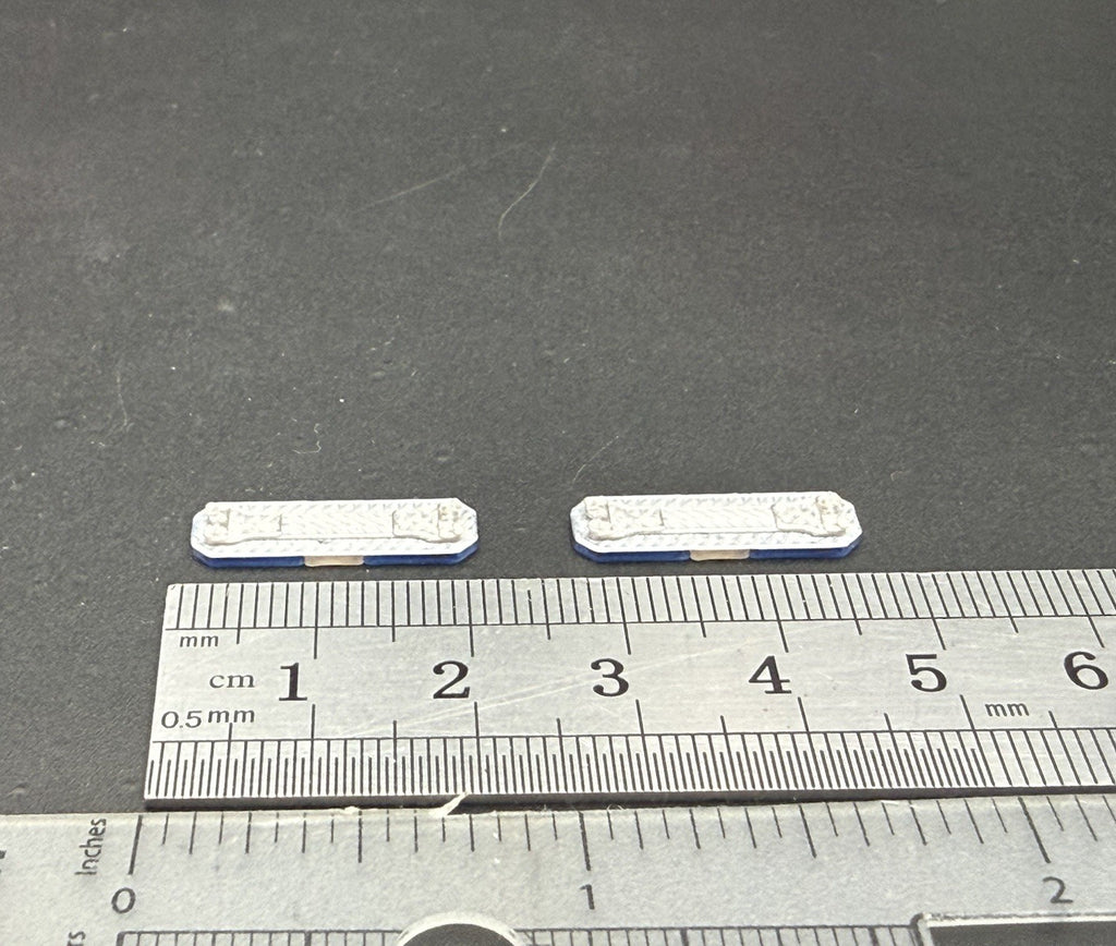 2 Pack 1/64 Scale Model Blue Clear Code 3 Defender Lightbar Police 6408BC1