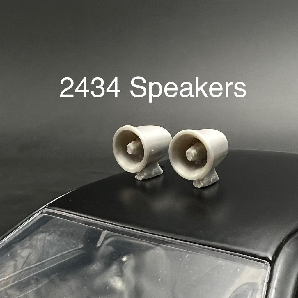 2 Pack 1/24 1/25 Scale Federal CP25 CP100 Siren Speakers Police Fire 2434Speaker0