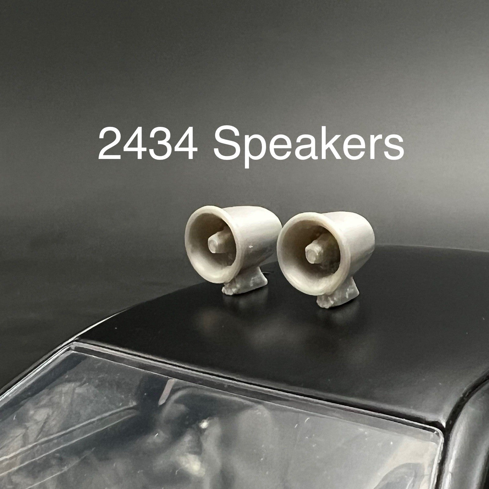 2 Pack 1/24 1/25 Scale Federal CP25 CP100 Siren Speakers Police Fire 2434Speaker0