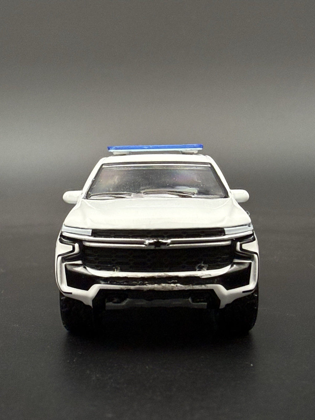 2-Pack 1/64 Scale Model Silver Top Blue LED Style Whelen Lightbar 6402BS6