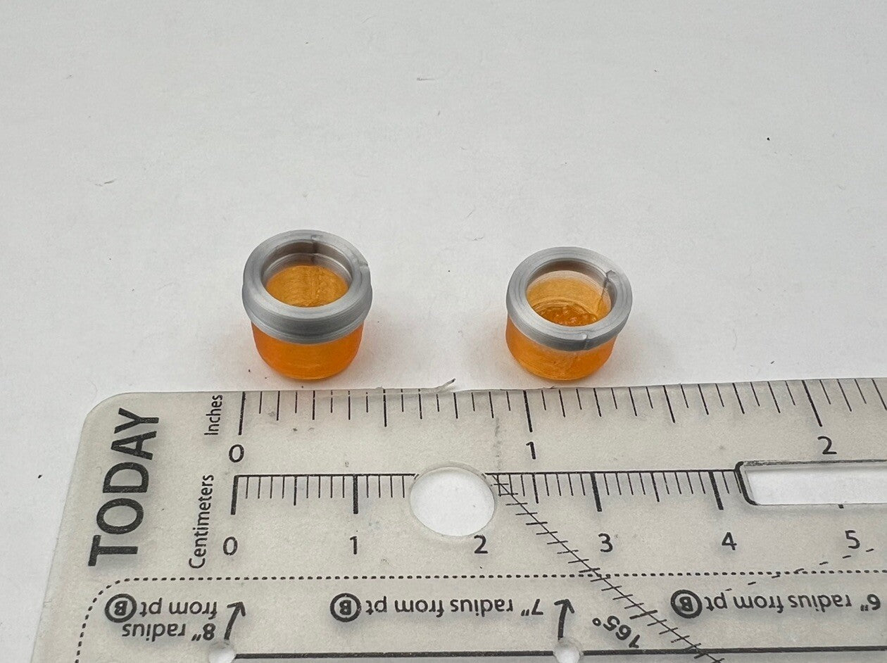 2 Pack 1/24 25 27 LED Ready Amber Beacon Lightbar Security Tow Work Truck1
