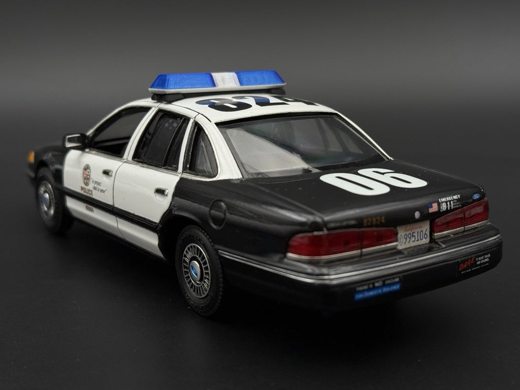1/24 1/25 Scale Model Blue Clear Code 3 LP6000 Lightbar Police Fire 2411ClearB5