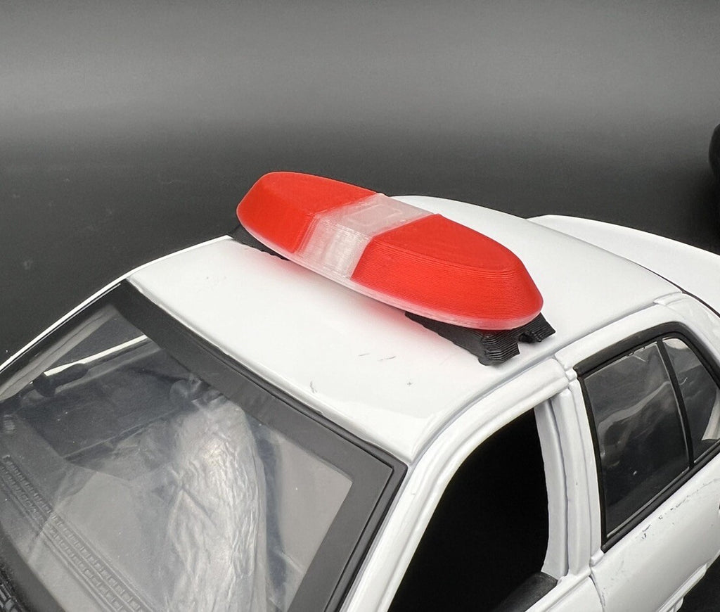 1/18 Red Federal Signal Vista Lightbar New York Mexico State Police Sheriff Fire0