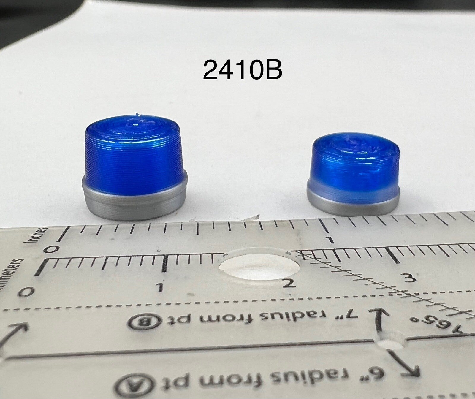2 Pack 1/24 25 27 LED Ready Georgia State Patrol Blue Beacon Lightbar Police0