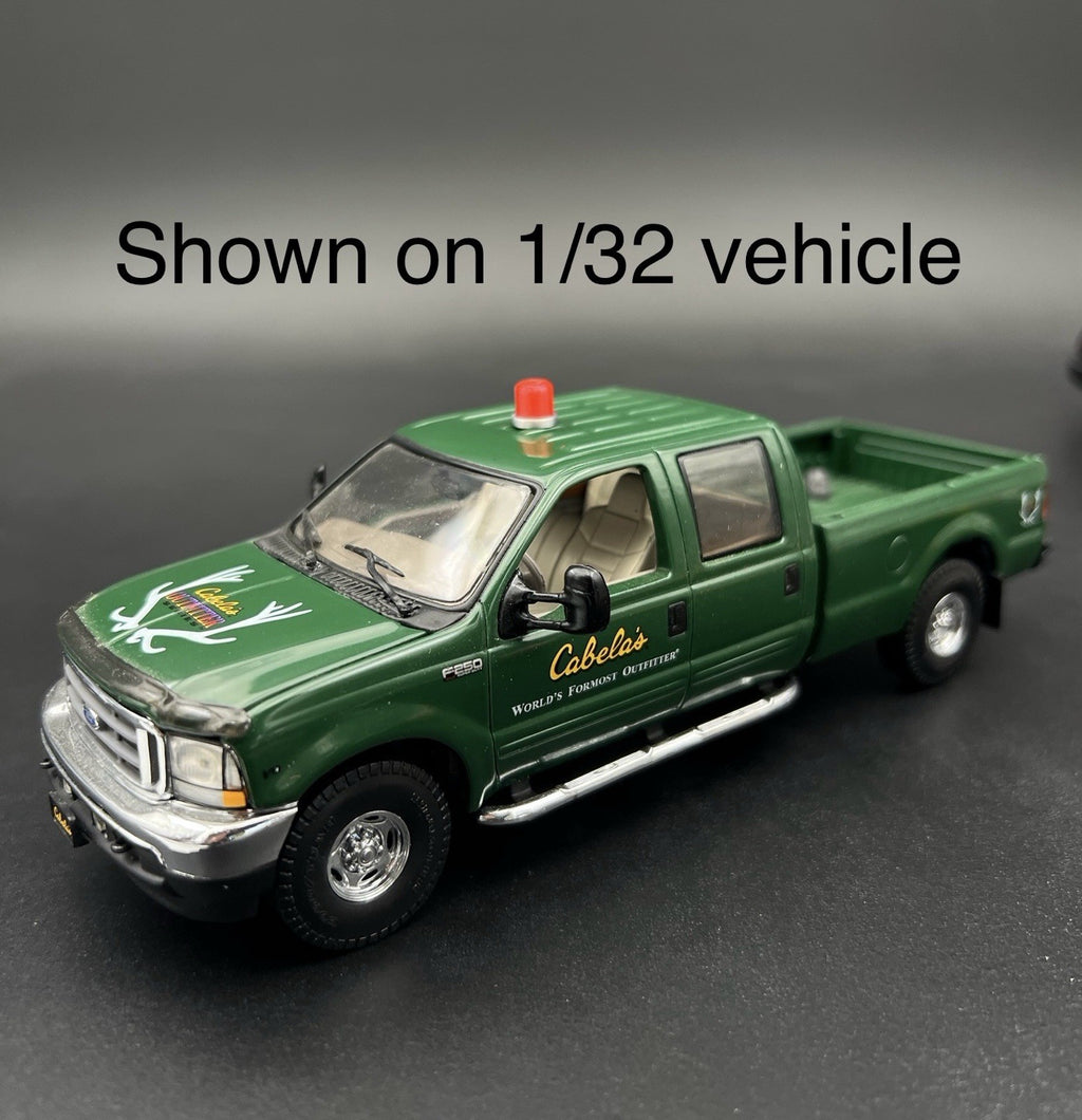 2 Pack 1/32 1/24 Hallow Red Beacon Strobe Fire Police Ambulance EMS 1/34 1/255