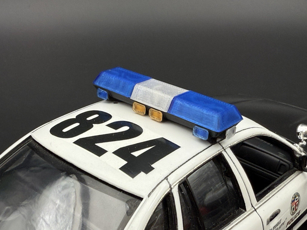 1/24 25 Scale Blue Clear Streethawk Lightbar Police 246410
