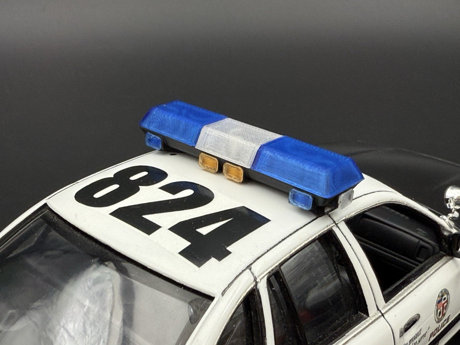 1/24 25 Scale Blue Clear Streethawk Lightbar Police 246410