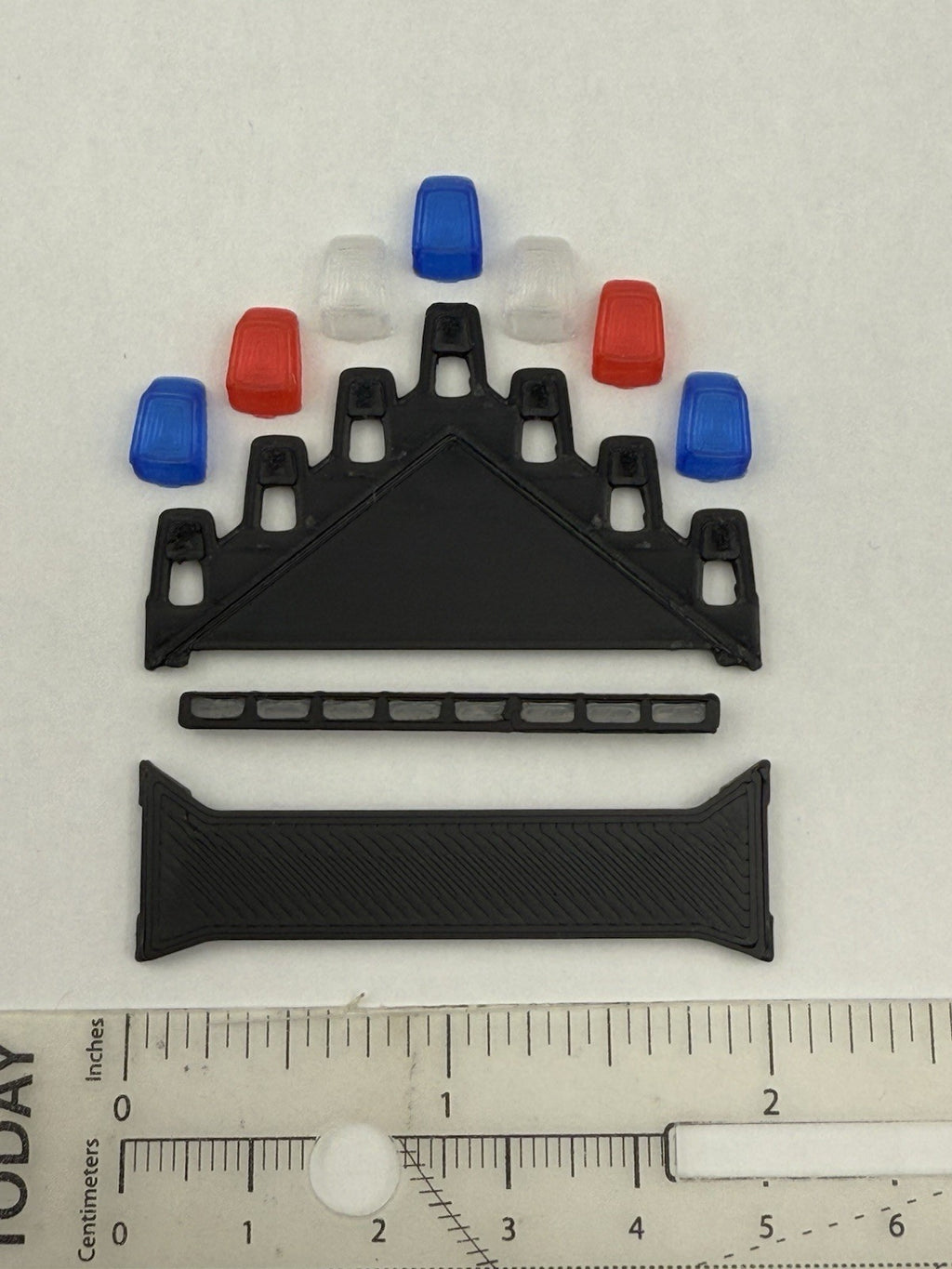 1/24 25 Scale Model LED Ready Blue Red Federal Vector Lightbar Police 2432 BR41