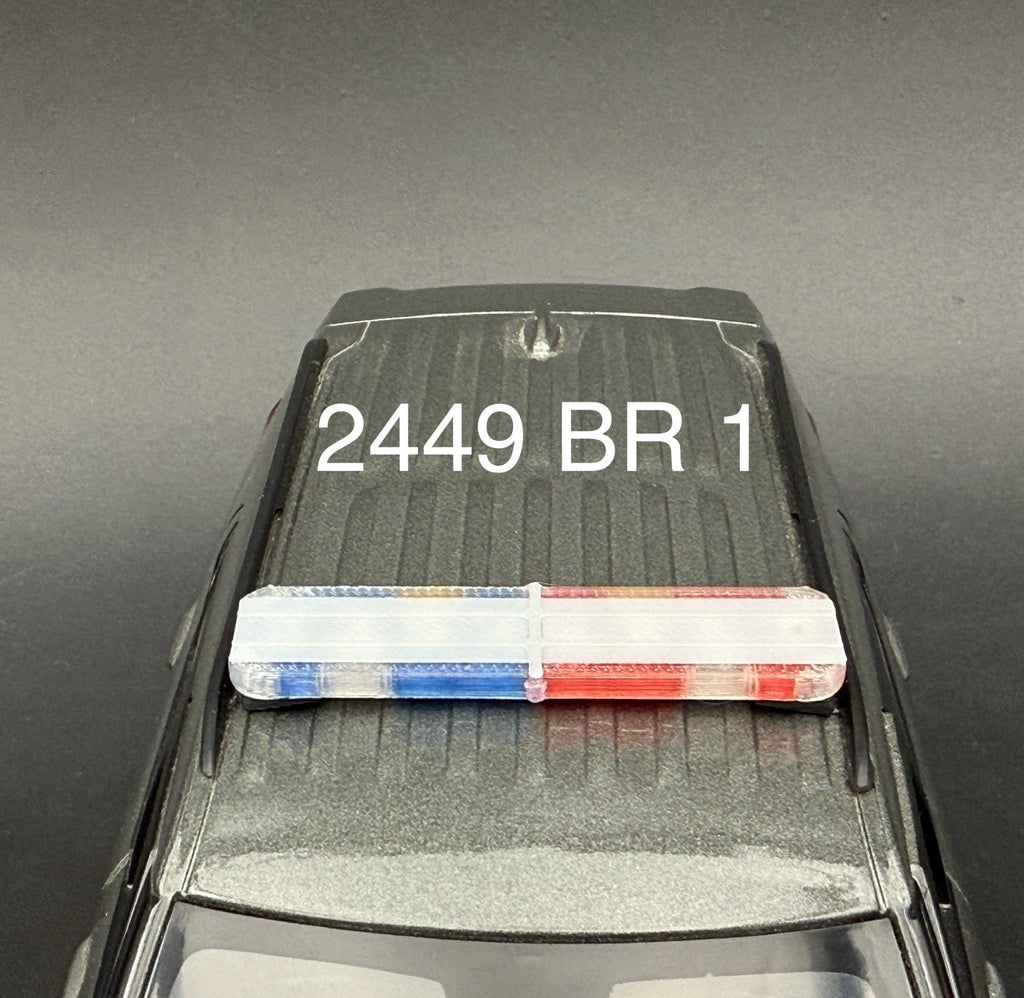 1/24 25 27 LED Ready Whelen Liberty II Blue Red Oakland Police Lightbar 2449BR10