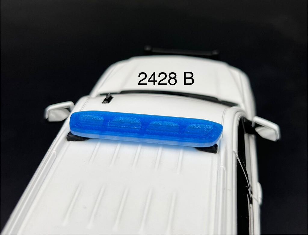 1/24 25 27 LED Ready nForce Blue Lightbar Sheriff Highway Patrol Chicago Police0