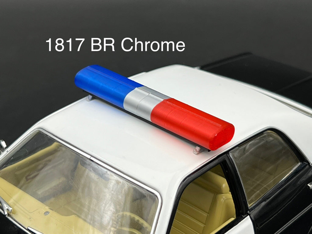 1/18 LED Ready AeroDynic Lightbar Dukes Of Hazzard Sheriff Blue Red Police CHP0