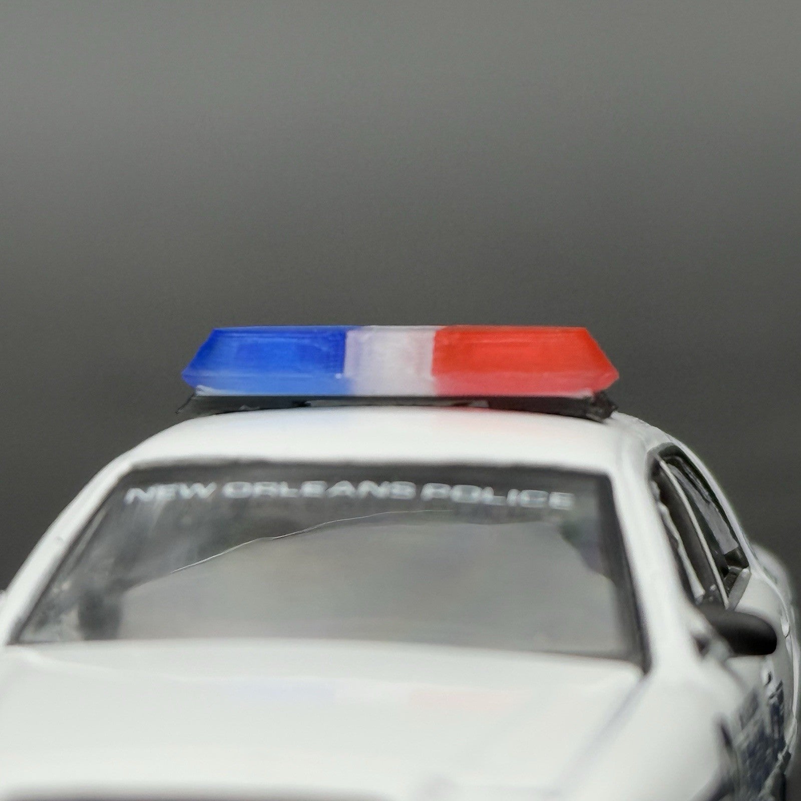 2-Pack 1/64 Scale Model Red Blue Federal Vista Lightbar Police Car 6412BCR3