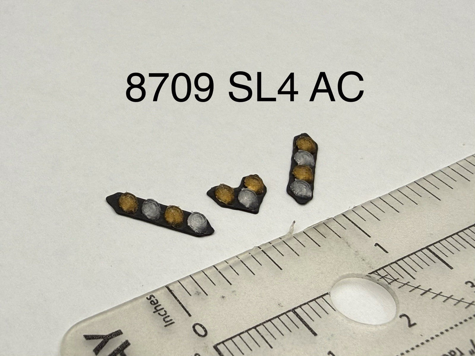 3 Pack 1/87 HO Scale Amber Clear Split Vision SLR Lightbar Truck 8709SL4AC0
