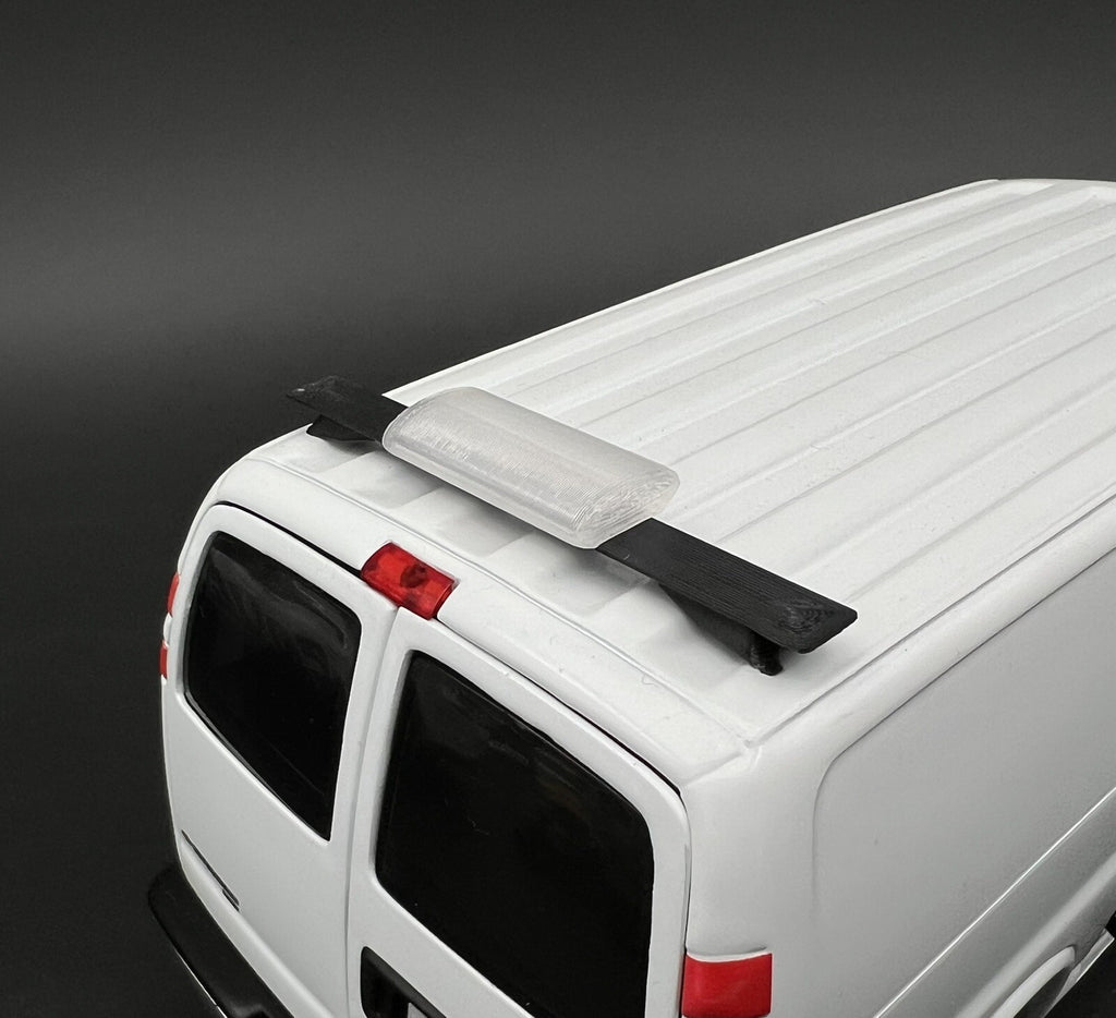 1/24 25 Jetsolaris Lightbar For NYPD Chevy Express Van New York Police Sheriff2
