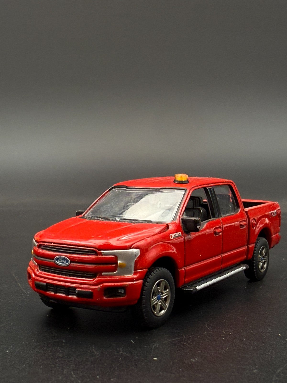 4-Pack 1/64 Scale Model Slim Amber Beacon Lightbar Construction Tow 6462A3