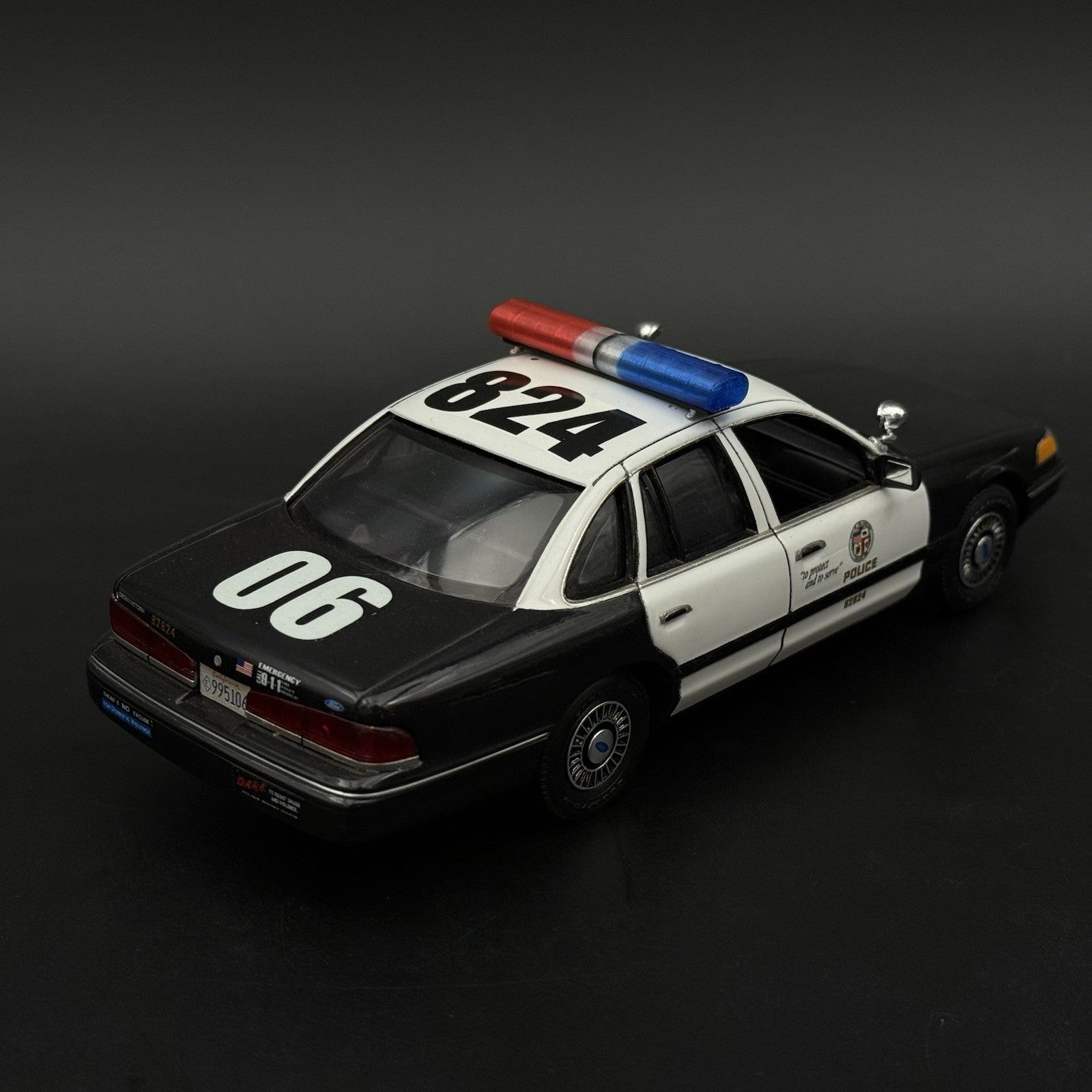 1/24 1/25 LED Compatible AeroDynic Lightbar Blue Red Clear Police Sheriff5