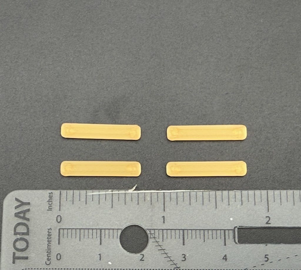 4 Pack 1/87 HO Scale Amber LED Style Long Whelen Lightbar Construction Work Tow8