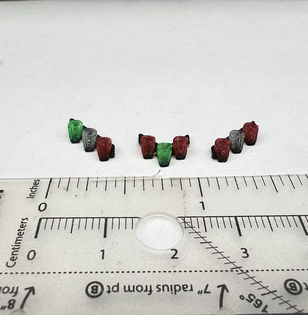 3 Pack 1/64 Chicago Fire CFD Green Red Split Vector Lightbar Truck Engine Code 38