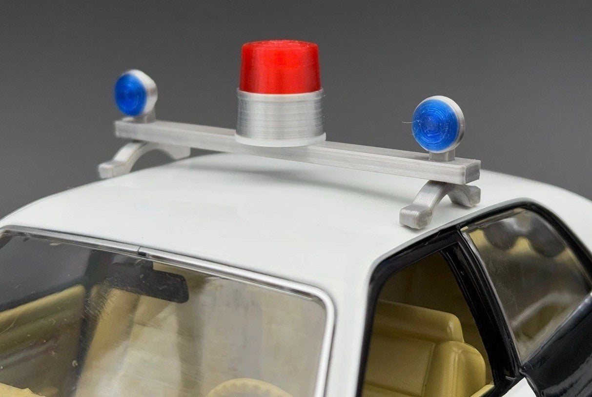 1/24 25 Scale Visibar CJ 184 284 Blue Beacon Red Lollipop Police Light 2456BRB0