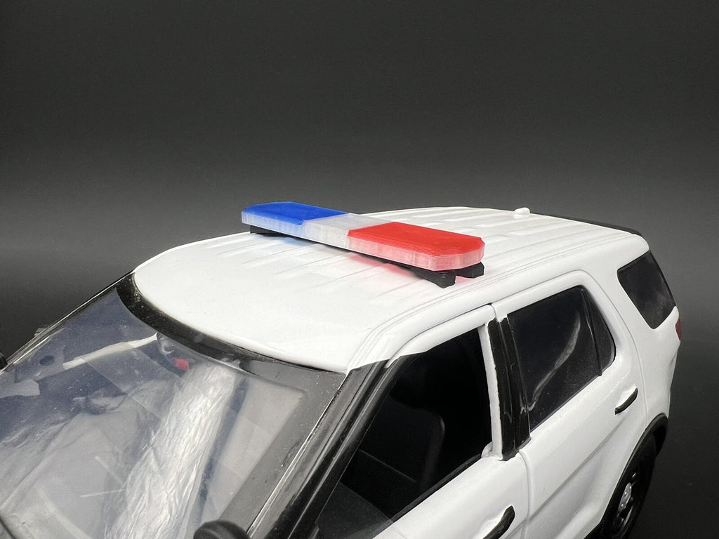 1/18 LED Ready Code 3 2700 Lightbar Blue Red Sheriff Highway Patrol Police Car1