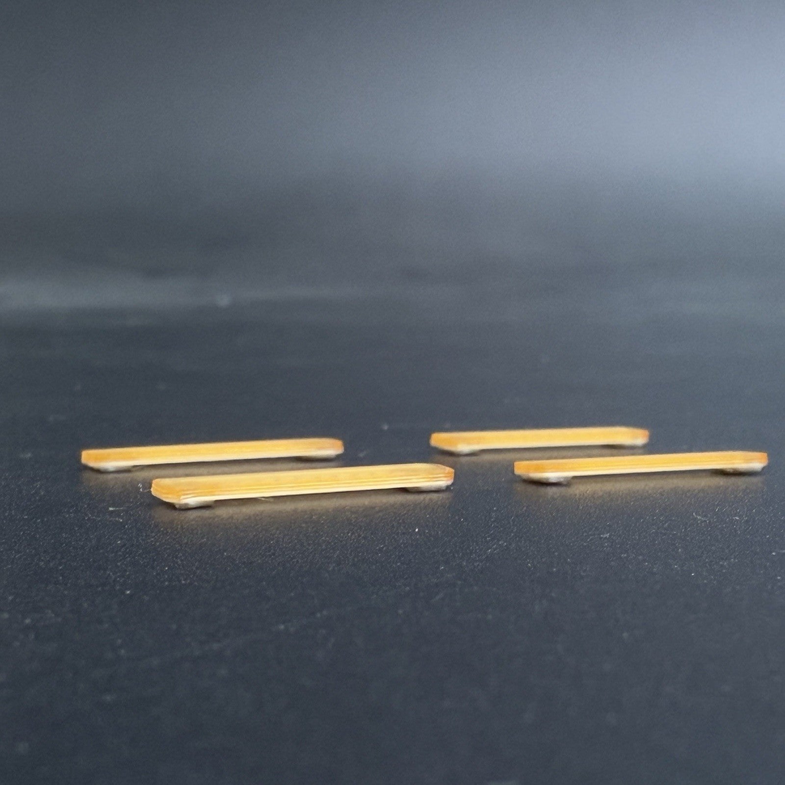 4 Pack 1/87 HO Scale Amber LED Style Long Whelen Lightbar Construction Work Tow1