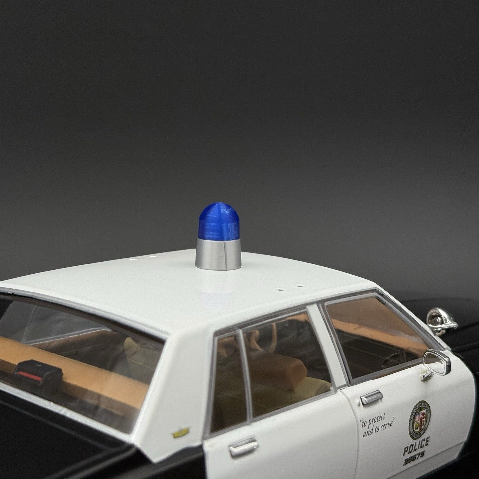 2 Pack 1/18 LED Compatible Blue Beacon Ray Lightbar Police Fire Sheriff8
