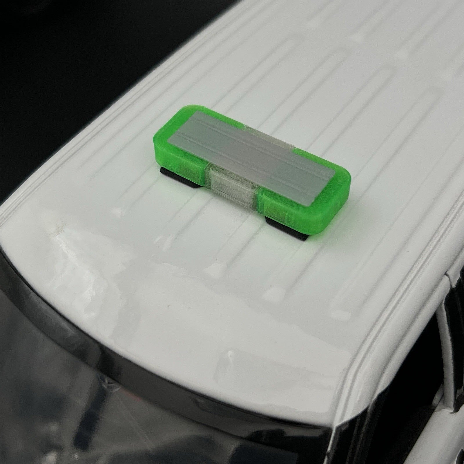 1/18 Mini Whelen Edge Lightbar Clear Green Gray Top Cover6