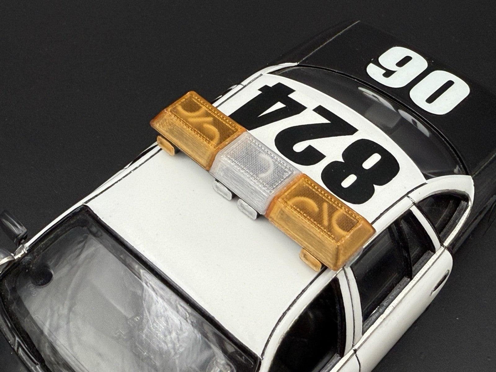 1/24 25 Scale Amber Clear Streethawk XL Lightbar Police 2464AClearXL3