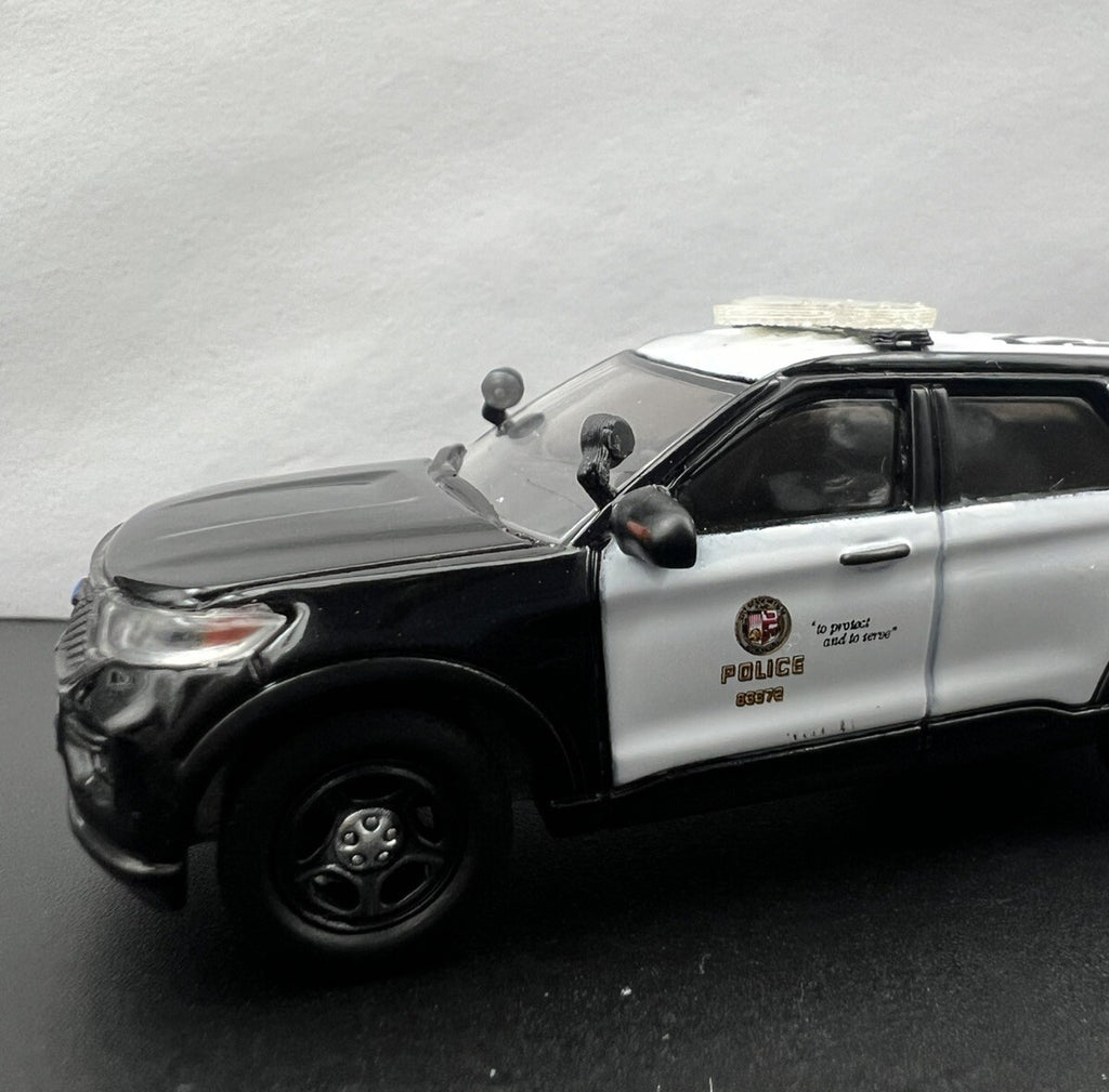 4-Pack 1/64 Scale Model Spotlight Red Clear Fire Police Car SUV 6421 CHP7