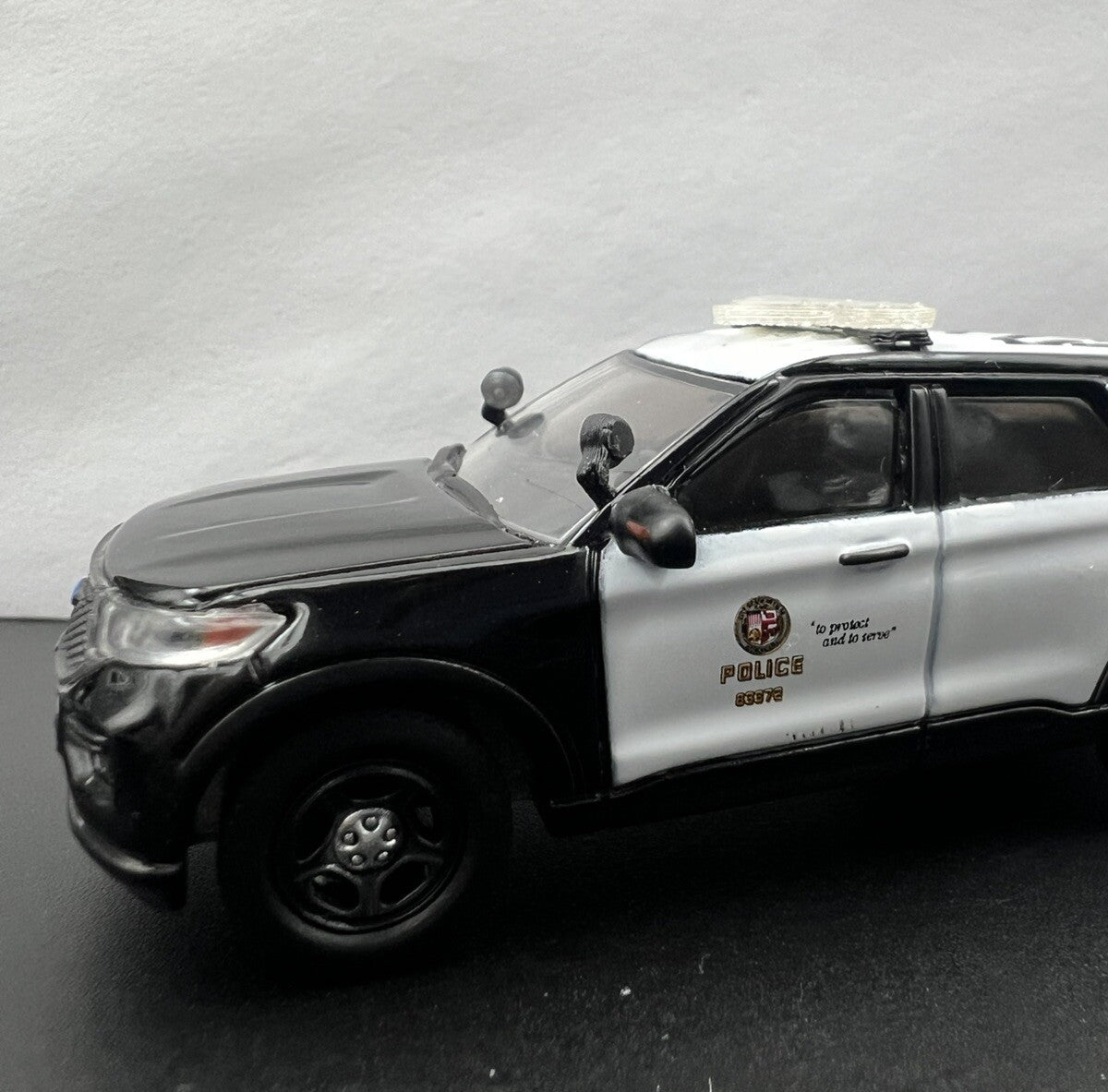 4-Pack 1/64 Scale Model Spotlight Red Clear Fire Police Car SUV 6421 CHP7