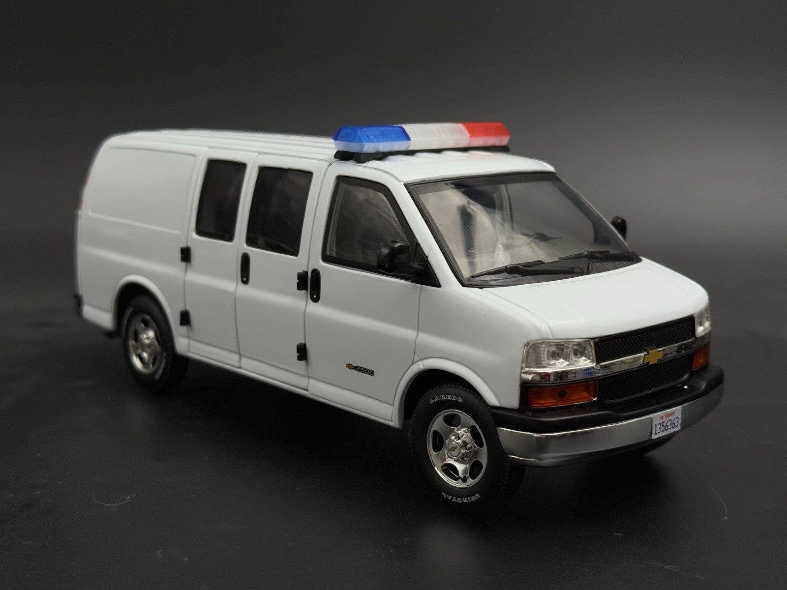 1/24 25 Scale Model Blue Clear Red Code 3 MX7000 XL Lightbar Truck Width 58” 6