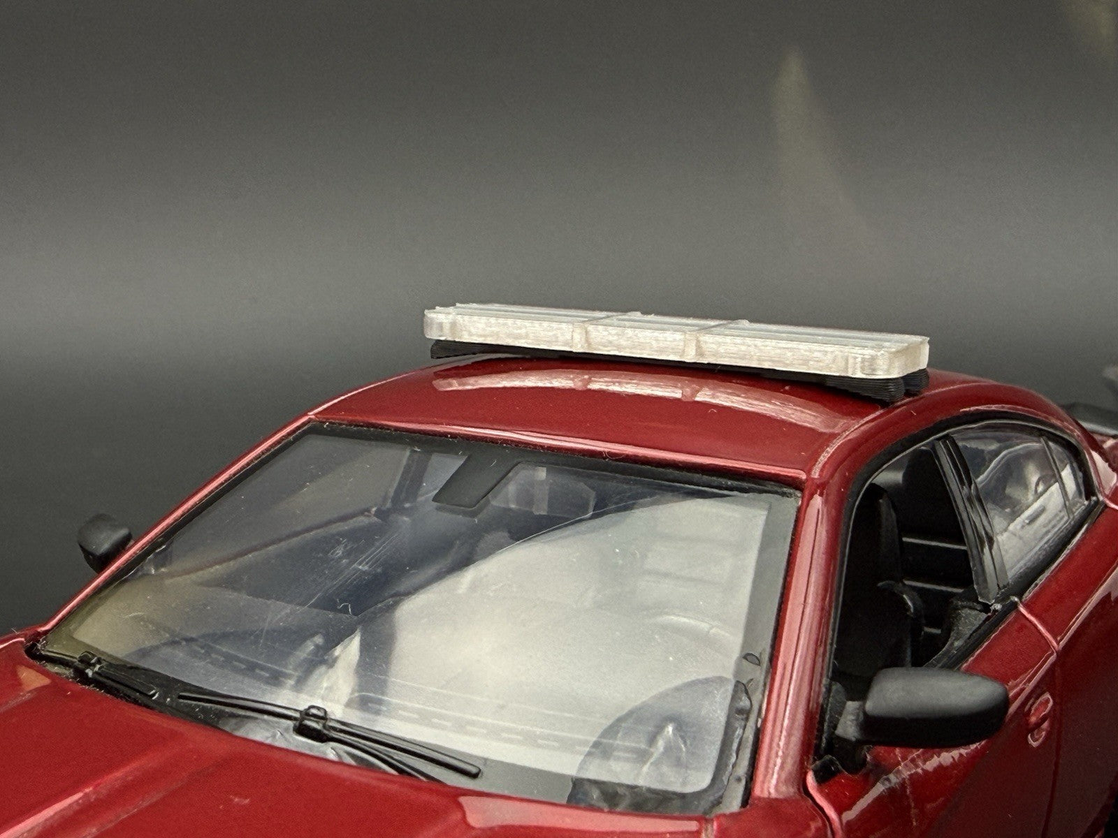 1/24 25 27 Scale LED Ready Whelen Liberty II Lightbar 2-Divider Police 2449C26
