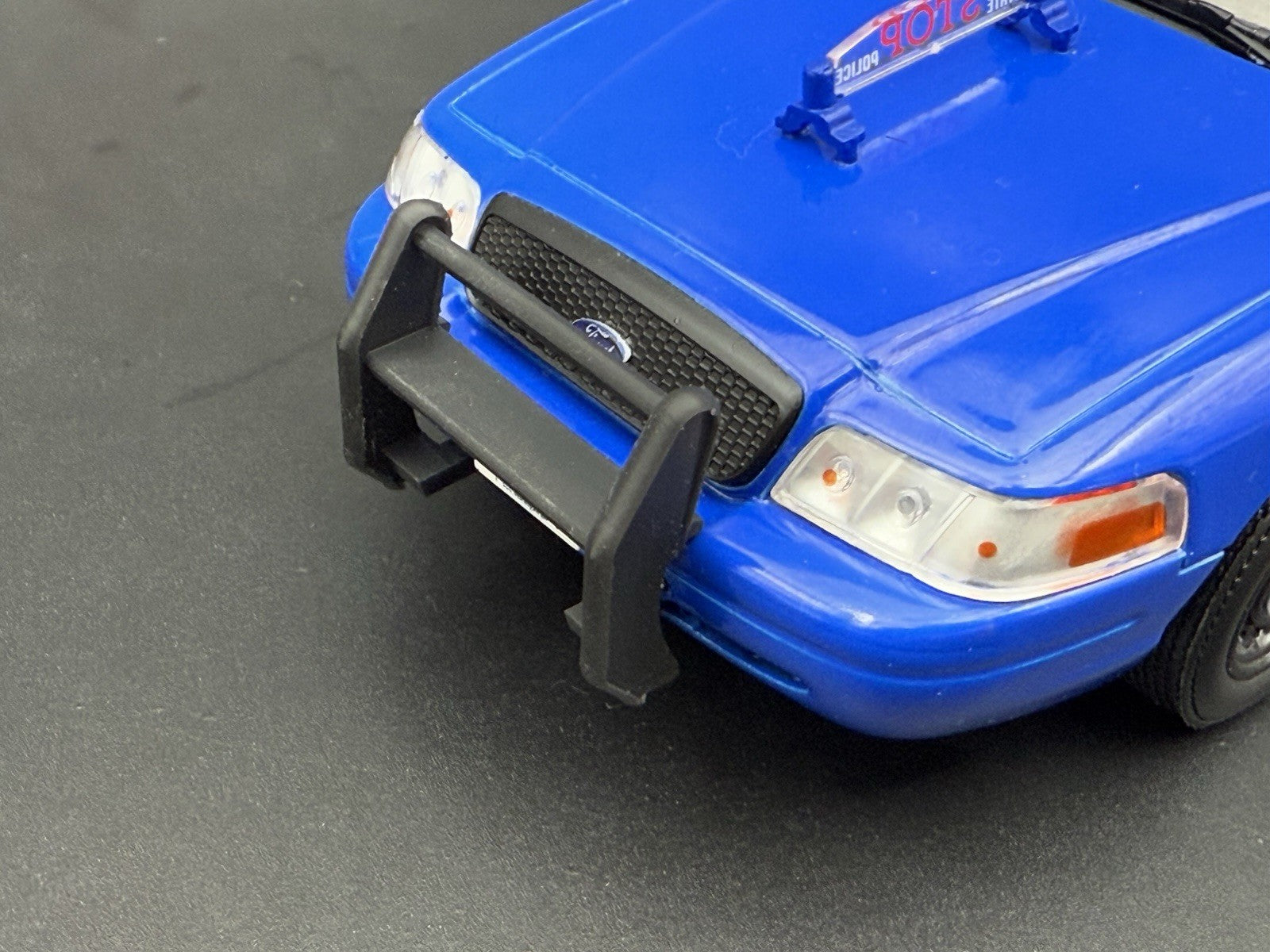 1/24 25 Go Rhino Push Bumper Pushbar For Motormax Greenlight Crown Vic Police8