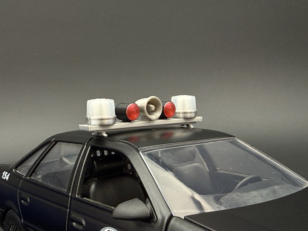 1/24 25 Scale Model Clear Mars Skybolt Beacon Lightbar Speaker Police 2433C6