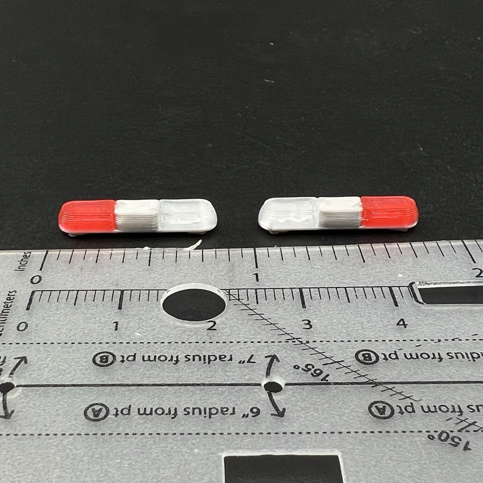 2 Pack 1/64 80H 90H 8000 Lightbar Red Clear Fire EMS Police Car Truck Ambulance2